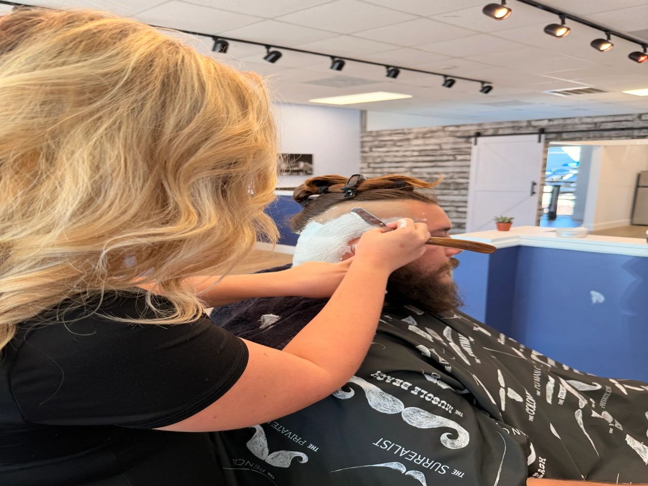 A straight razor shave at Shaves & Shears